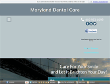 Tablet Screenshot of marylanddentalcare.com